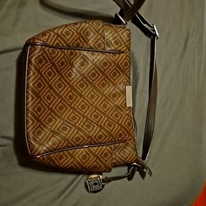 Liz Claiborne Faux Leather Brown Handbag/Purse